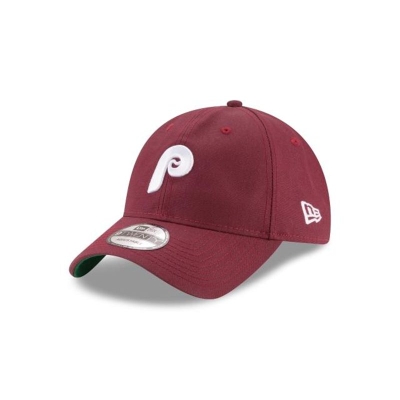 Philadelphia Phillies Gorra | New Era MLB Waxed Cooperstown 9twenty Adjustable Cap Mexico - Rojos